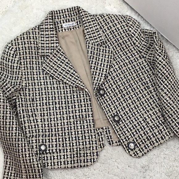 Doncaster silk tweed cropped jacket 4 - Picture 11 of 11